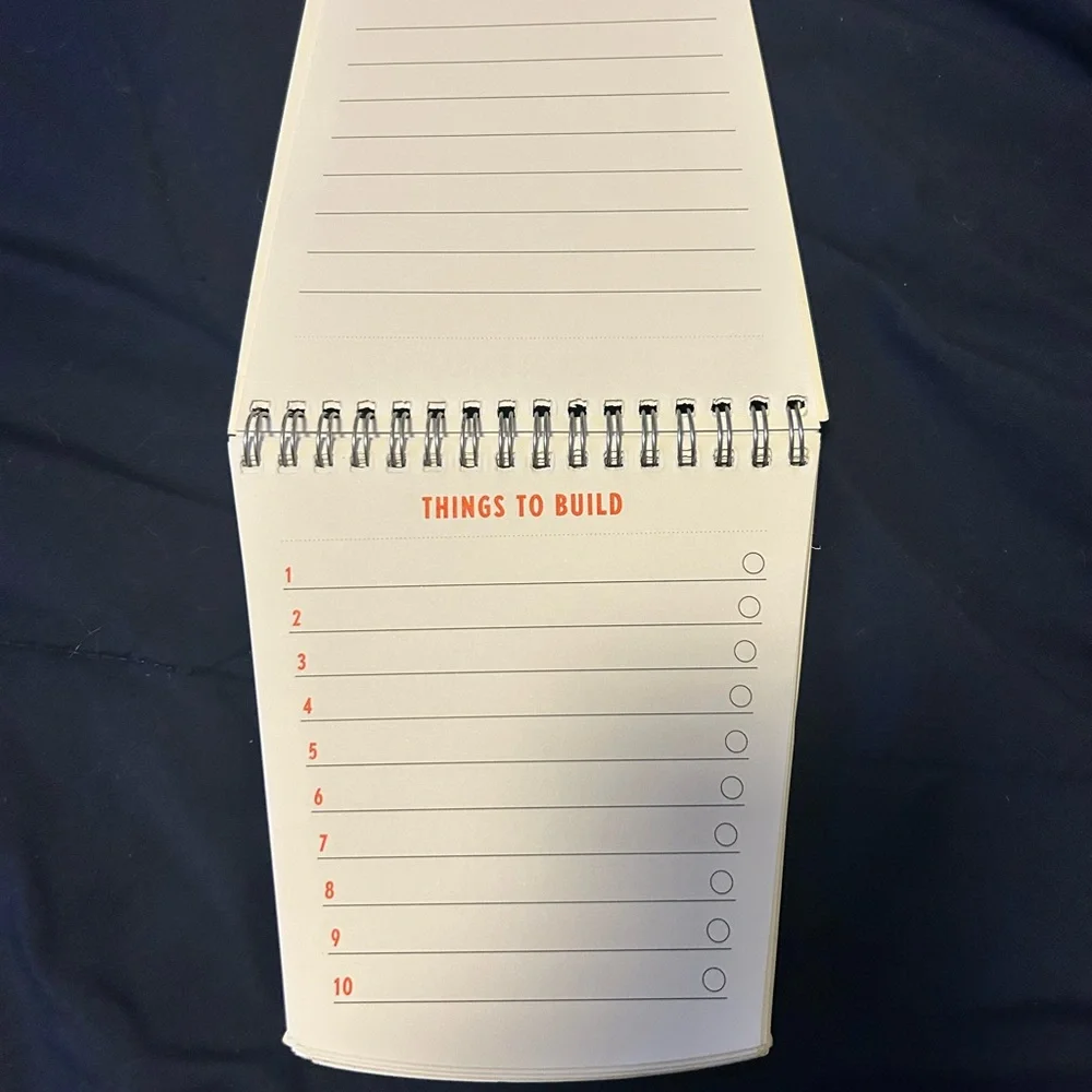 Bucket List Notebook silver‎ pail 96 pages NWT
